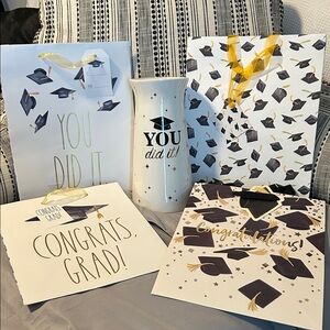 Graduation Gift Bag Set with Vase NWT